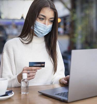 Women shopping on a laptop