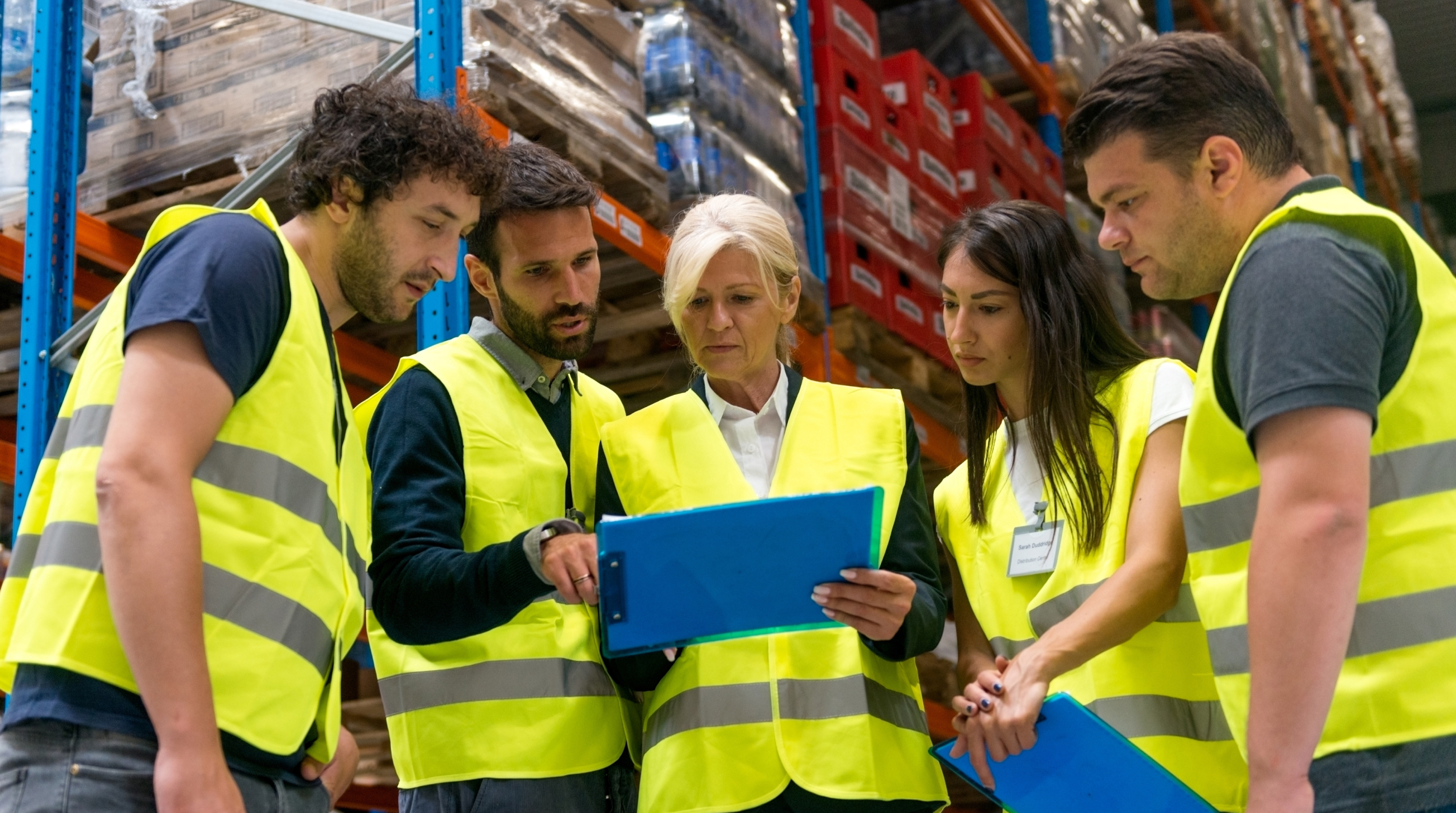 warehouse work team