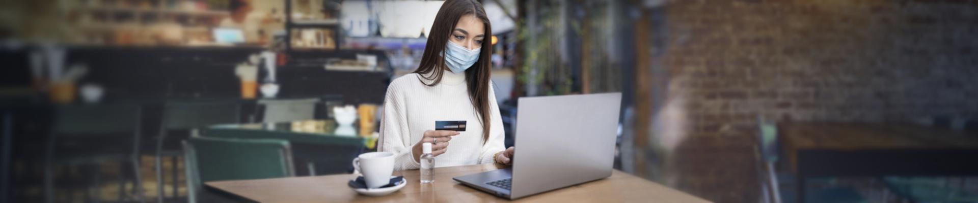 Women shopping on a laptop
