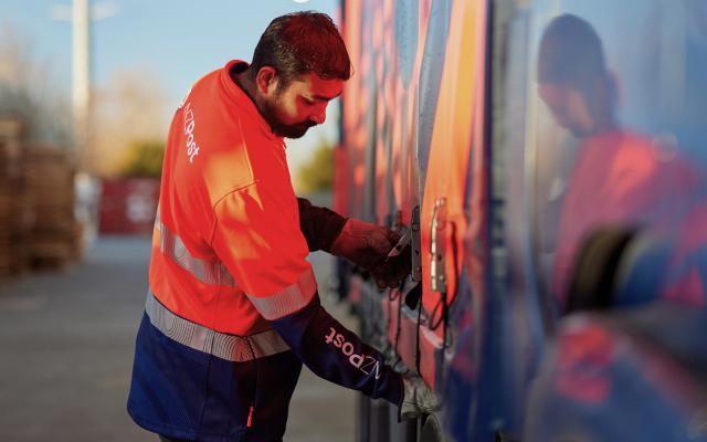 NZ Post driver and van